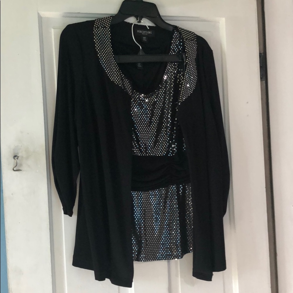 Cute Dress Top with sweater!